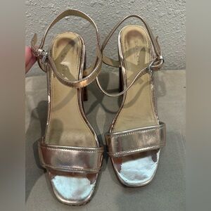 Coach Gold Women's Sandals Heels Size‎ 7.5 B